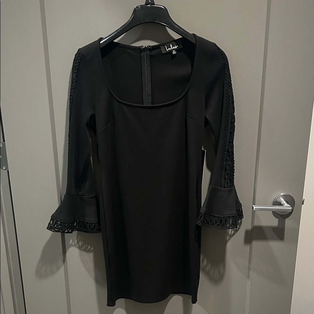 Lulu's Black Long Sleeve Dress